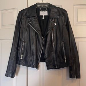 BCBGeneration black leather moto inspired jacket